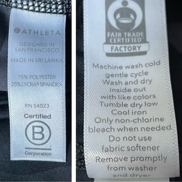 Athleta Ultimate Stash Pocket 7/8 Tight Camouflage Black Gray - 29976 - Picture 15 of 16